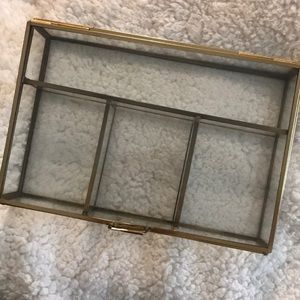 Glass Gold Display case